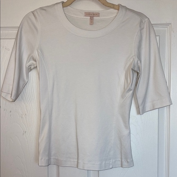 FOR LITTLE BIG C 📦 MOVING SALE! Rebecca Taylor BLACK Fit Short Sleeve Re… - Picture 5 of 8